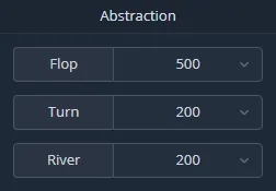 Abstraction settings